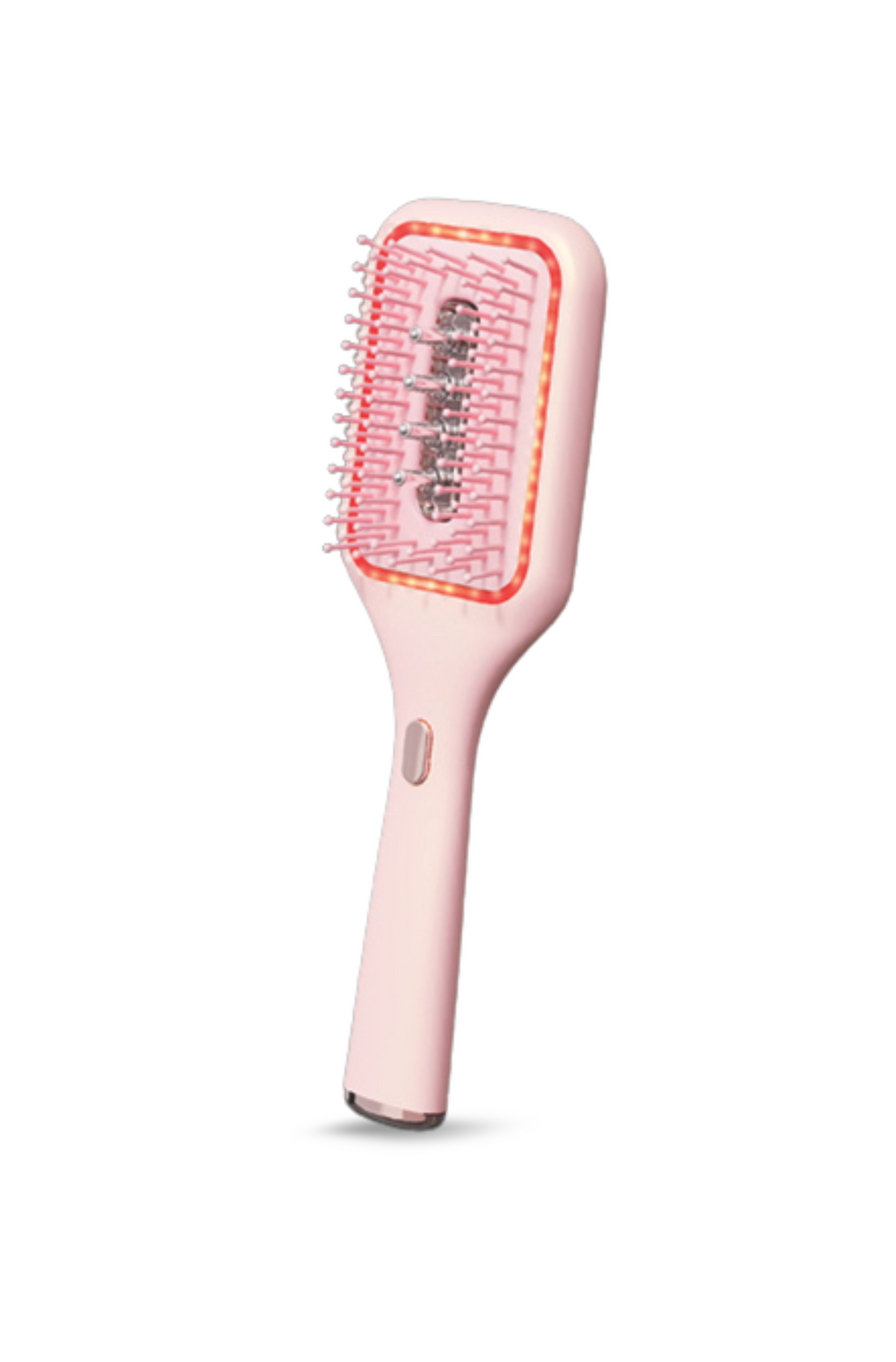 Soodox Organic Hair Oil Dispensing Brush with Red Light Technology in PINK Color