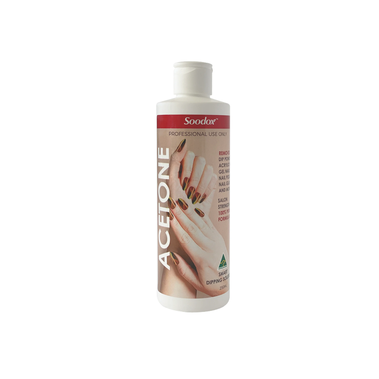 Soodox Gel Acrylic Nail Polish Soak Off Remover Acetone 250mL