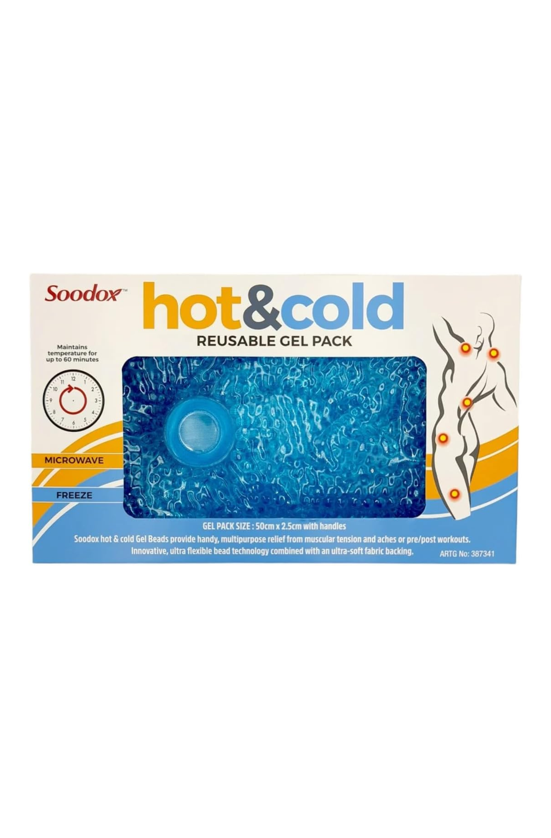 Soodox Hot & Cold Reusable Pack Large BLUE with Handles