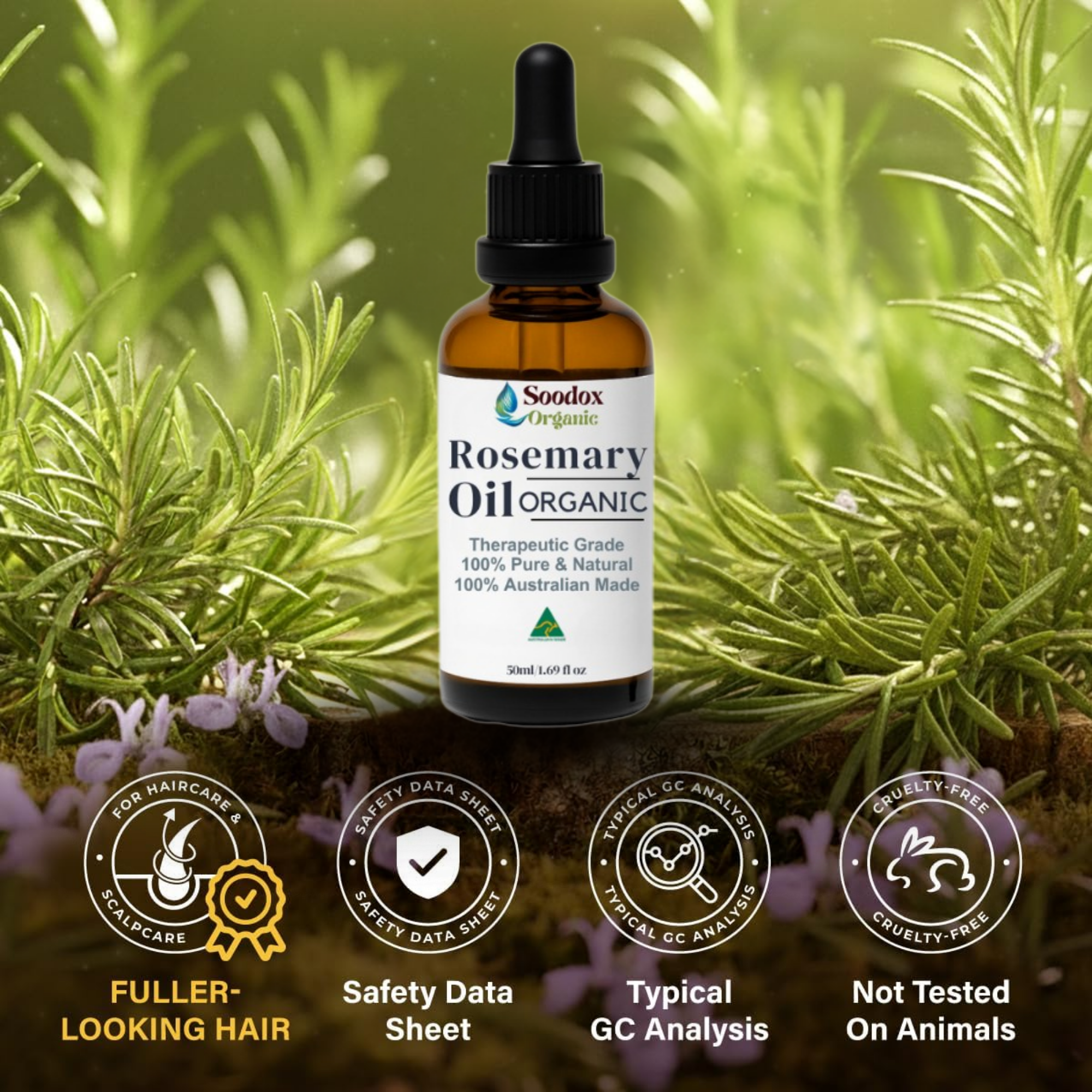 Soodox Organic Rosemary Oil 50mL
