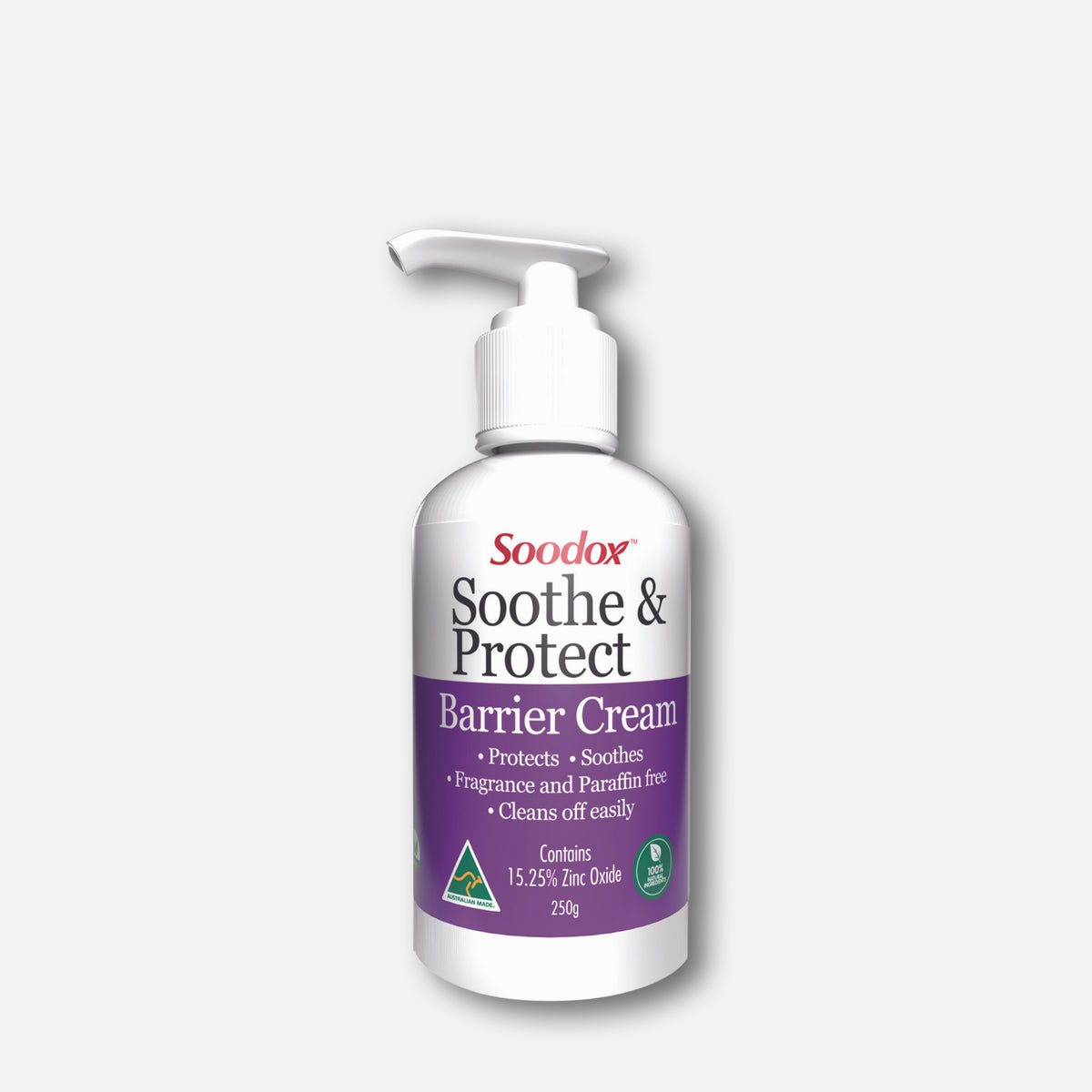 Soodox Soothe & Protect Barrier Cream pump bottle