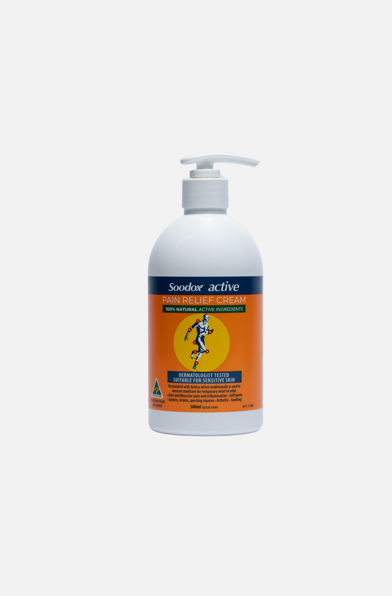 Active Pain Relief Cream Pump 500ml