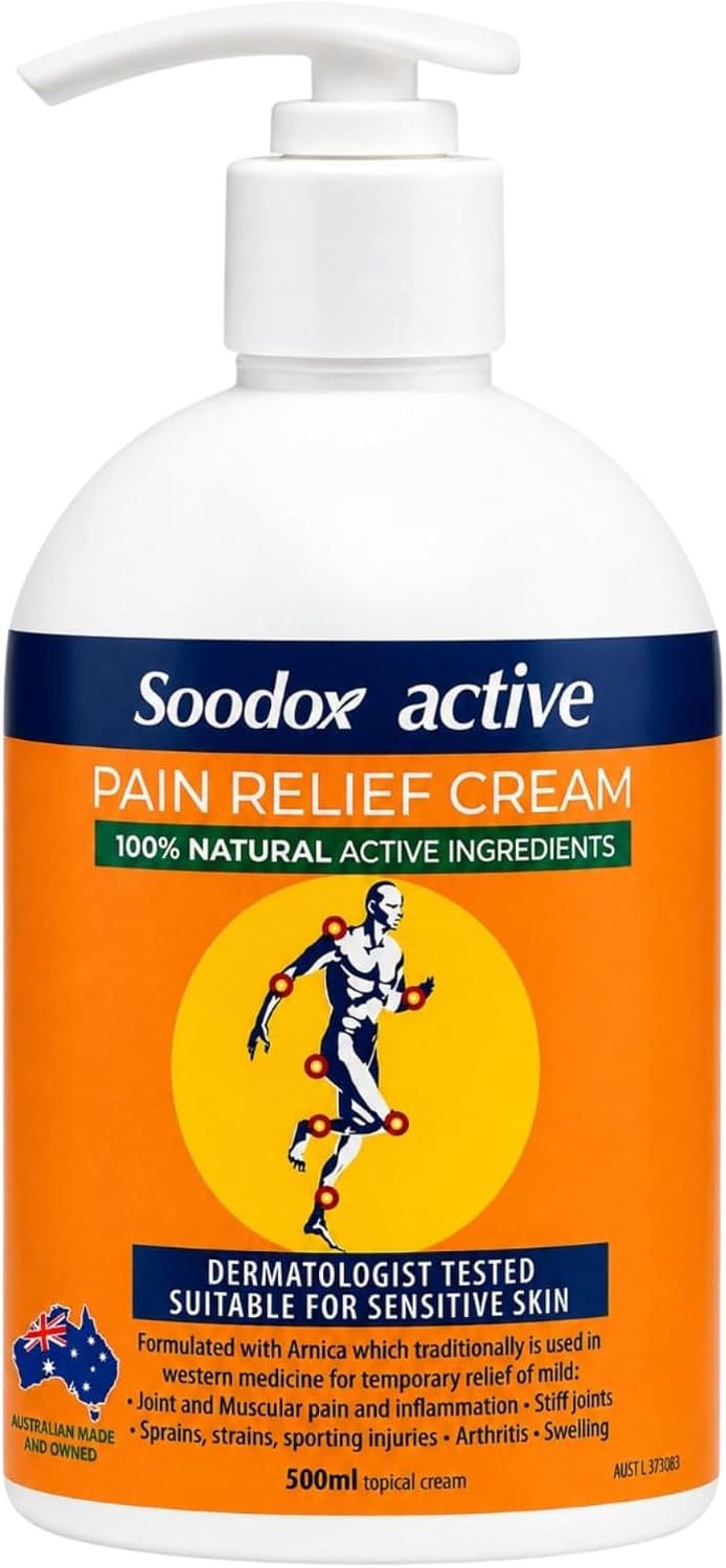 Soodox Active Pain Relief Cream Pump 500ml