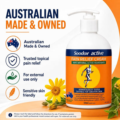 Soodox Active Pain Relief Cream Pump 500ml