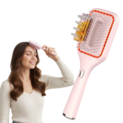 Soodox Organic Hair Oil Dispensing Brush with Red Light Technology