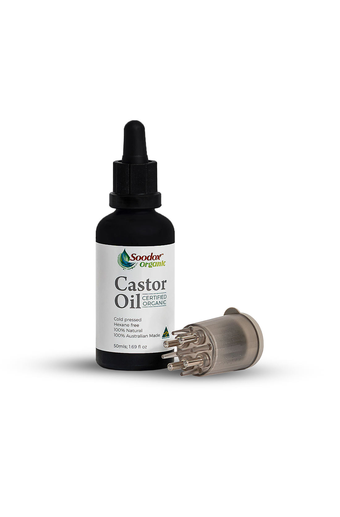 Soodox Organic Castor Oil 50mL + Scalp Applicator