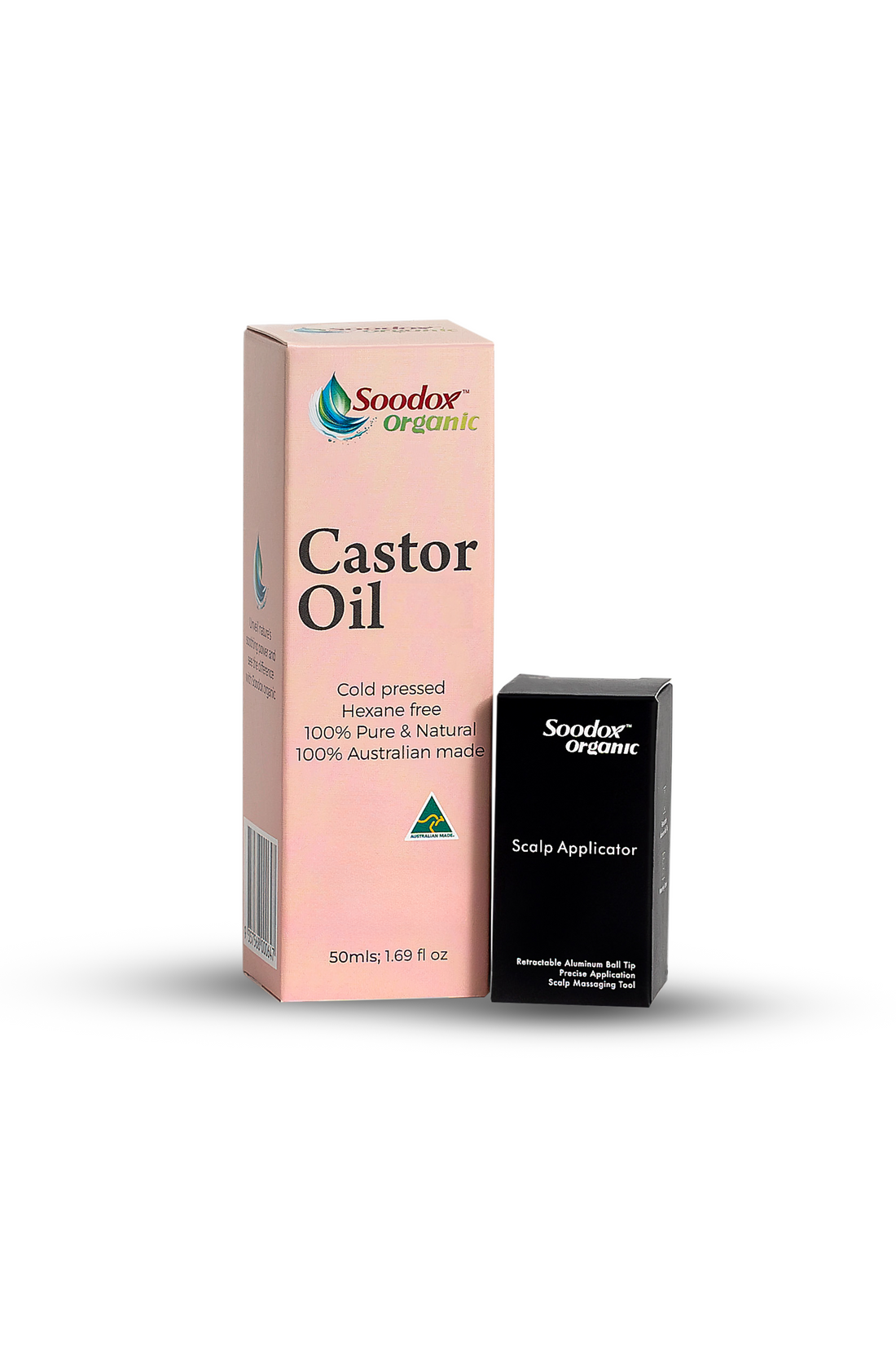 Soodox Organic Castor Oil 50mL + Scalp Applicator