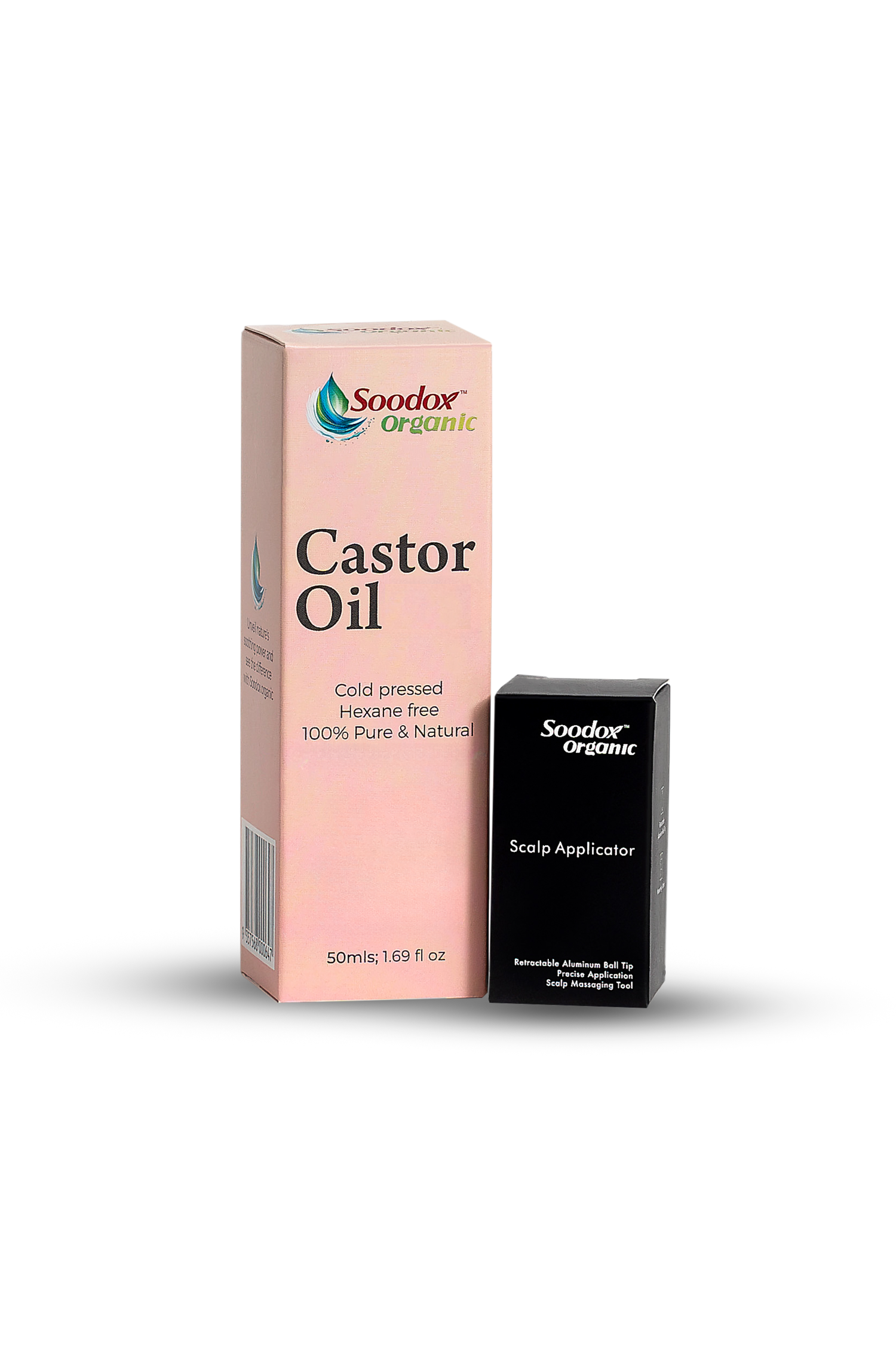 Soodox Organic Castor Oil 50mL + Scalp Applicator