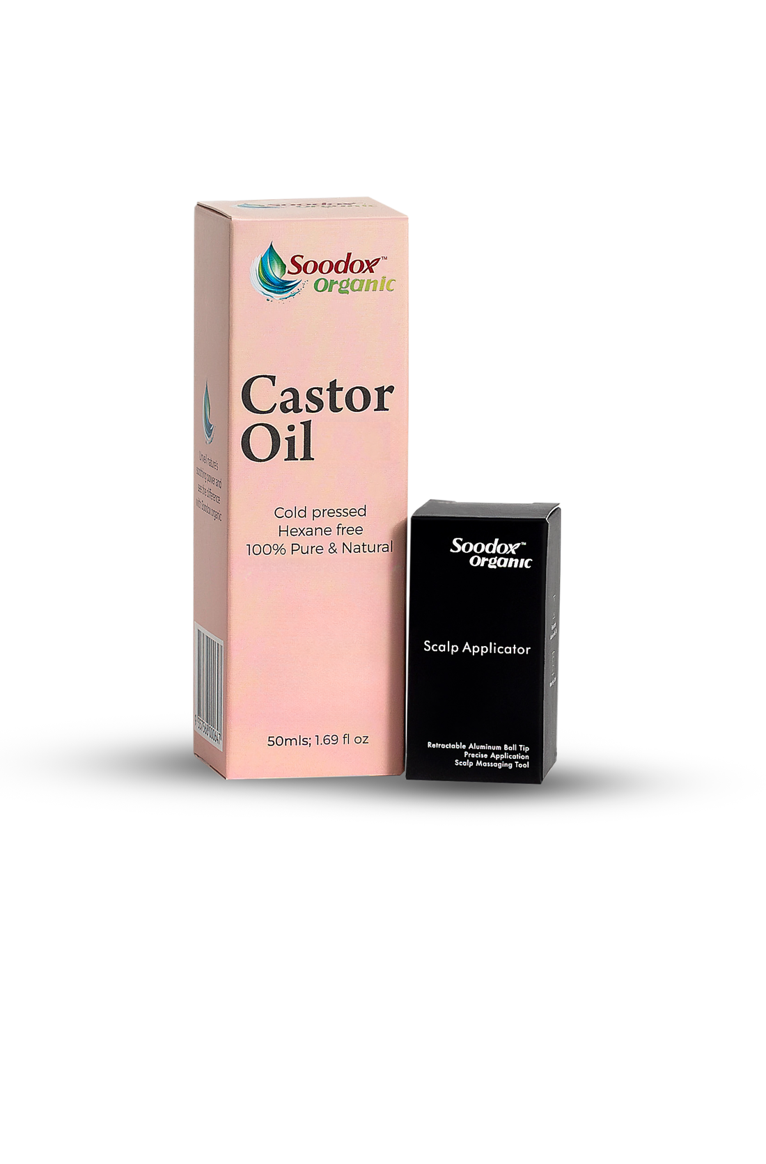 Soodox Organic Castor Oil 50mL + Scalp Applicator