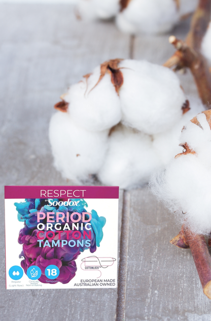 Soodox Certified Organic Cotton Tampons Regular