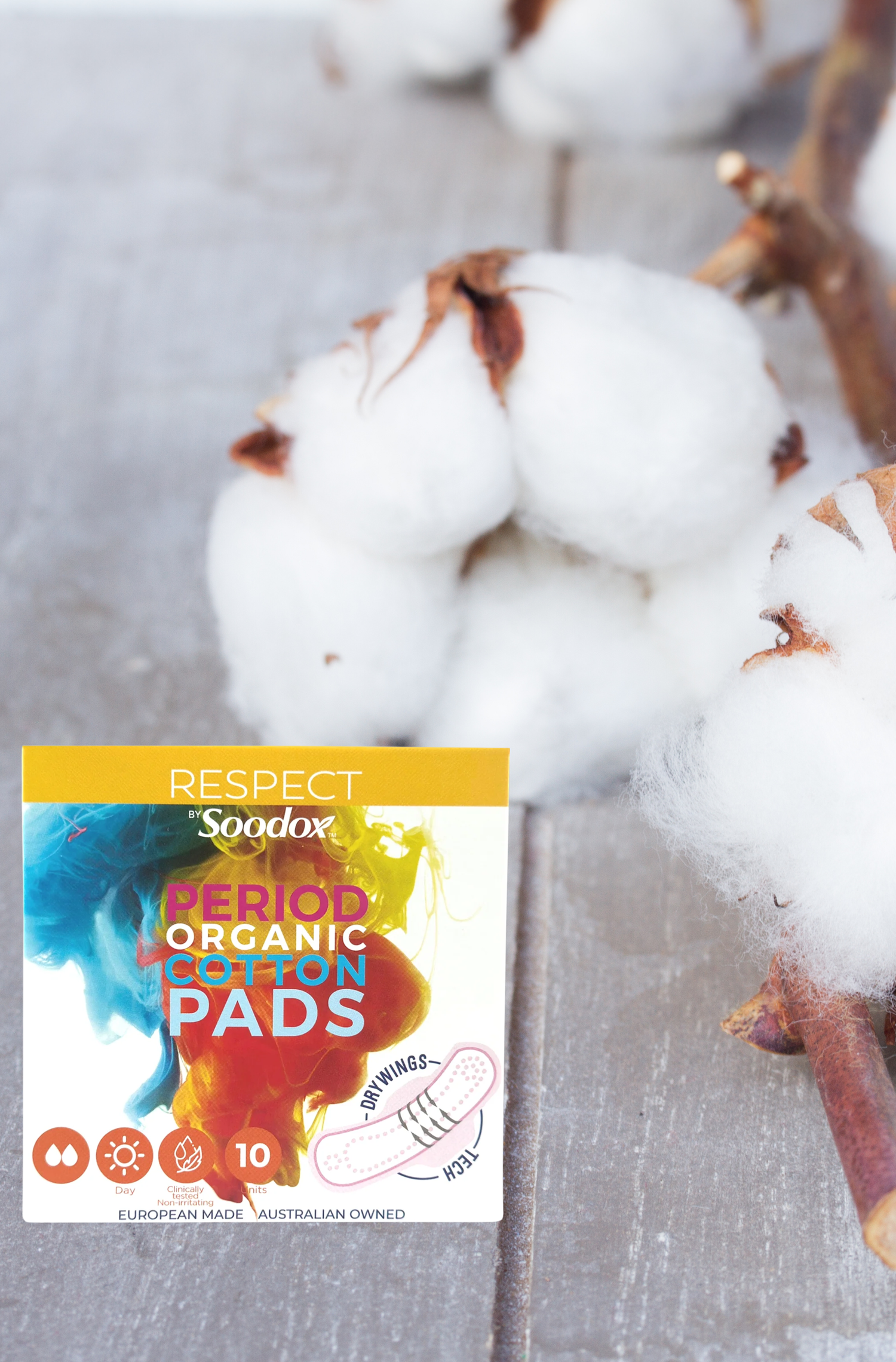 Soodox Certified Organic Cotton Period DAY Pads