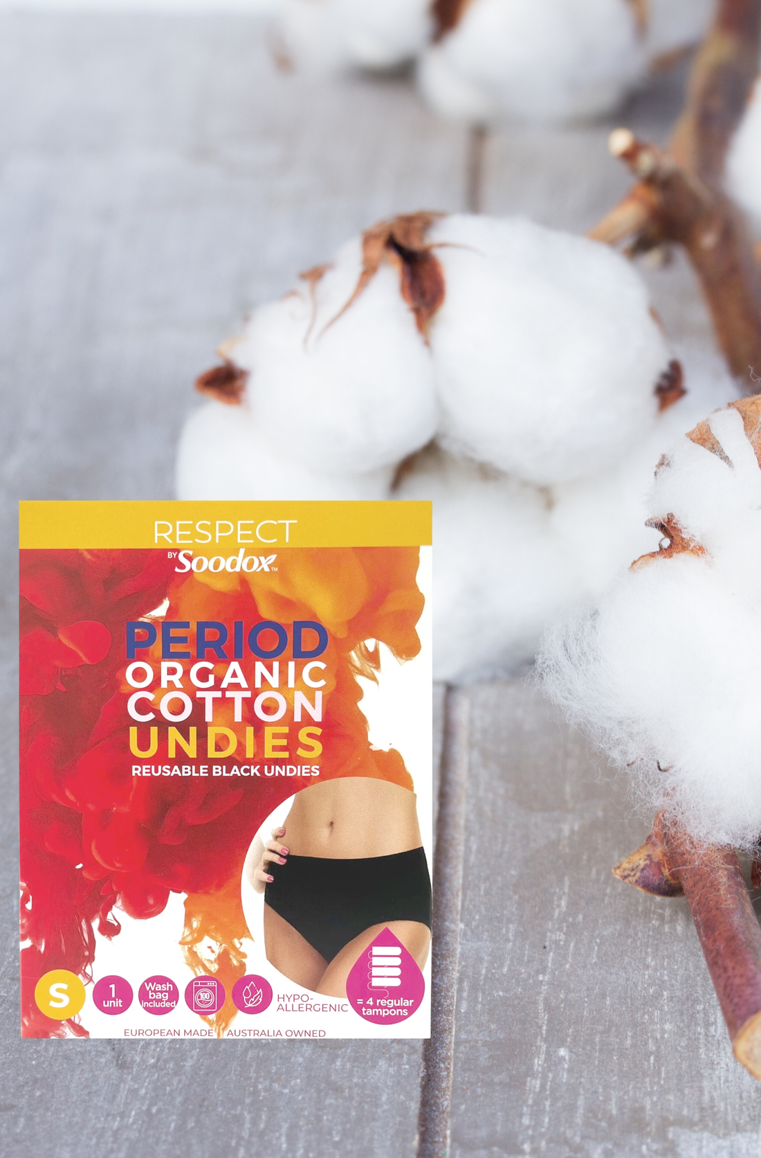 Soodox Certified Organic Cotton Period Undies SMALL