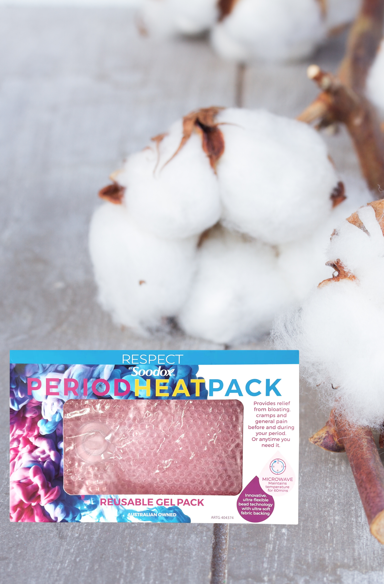 Soodox Certified Organic Period Heat Pack PINK