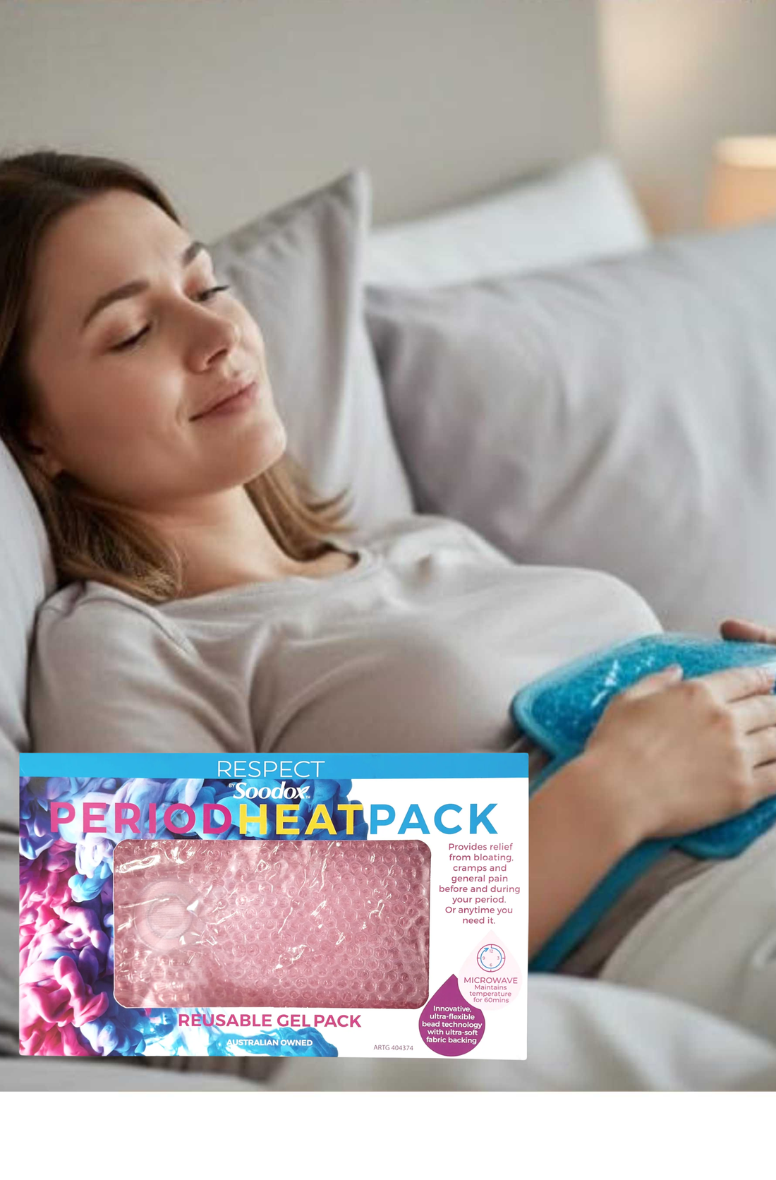 Soodox Certified Organic Period Heat Pack PINK