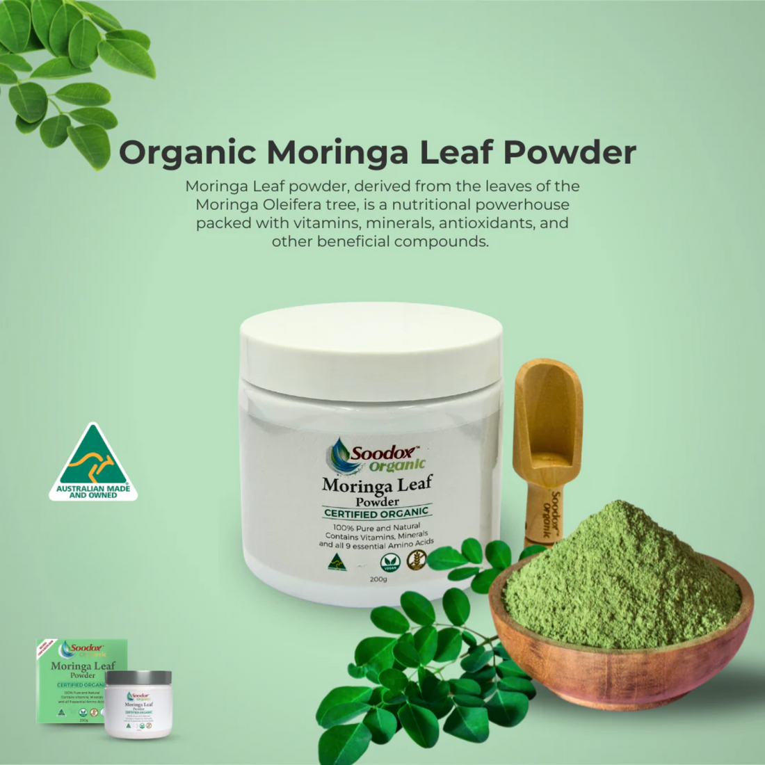 Soodox™ Organic Moringa Leaf Powder