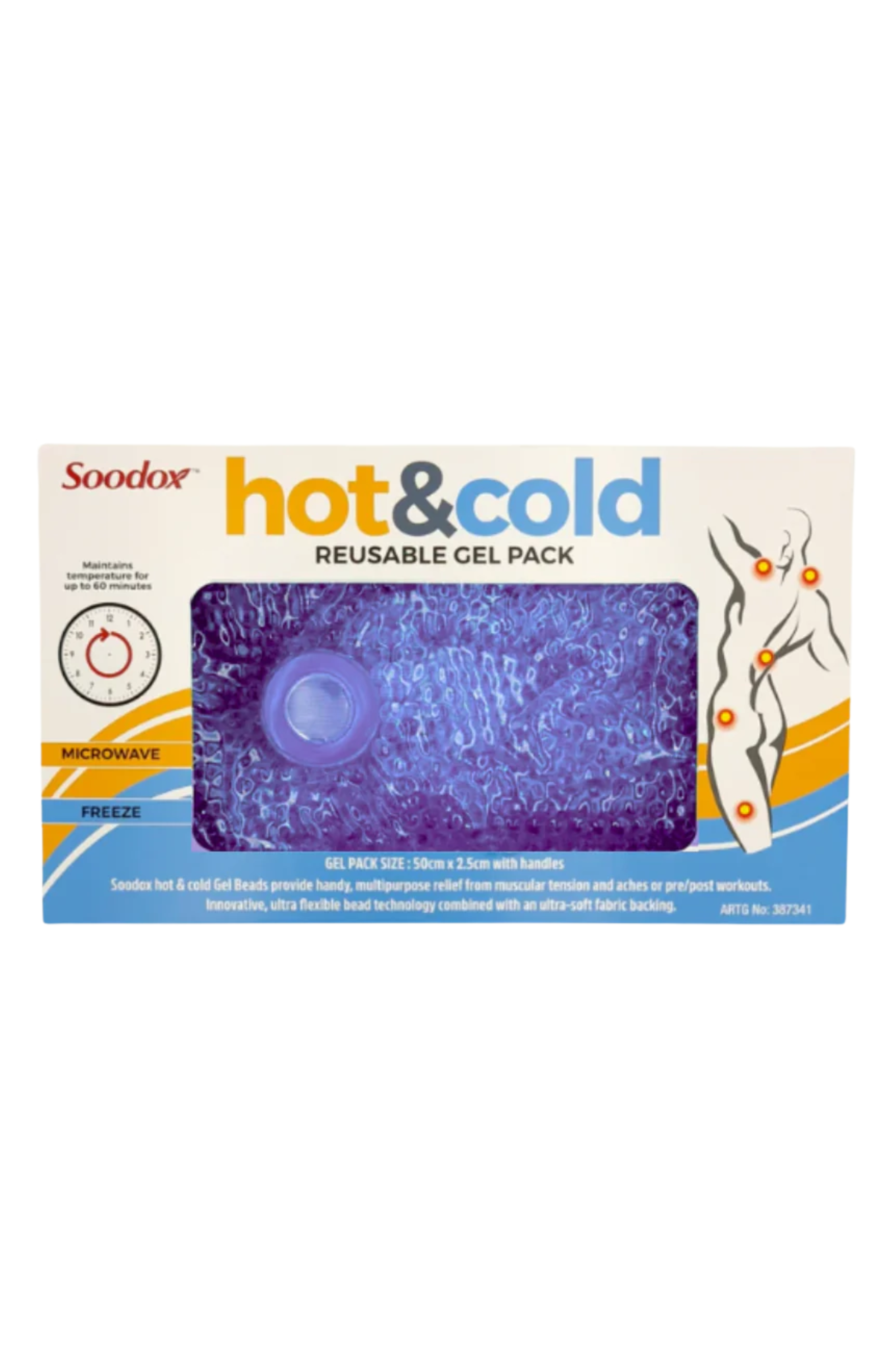 Soodox Hot &amp; Cold Reusable Pack Large PURPLE with Handles