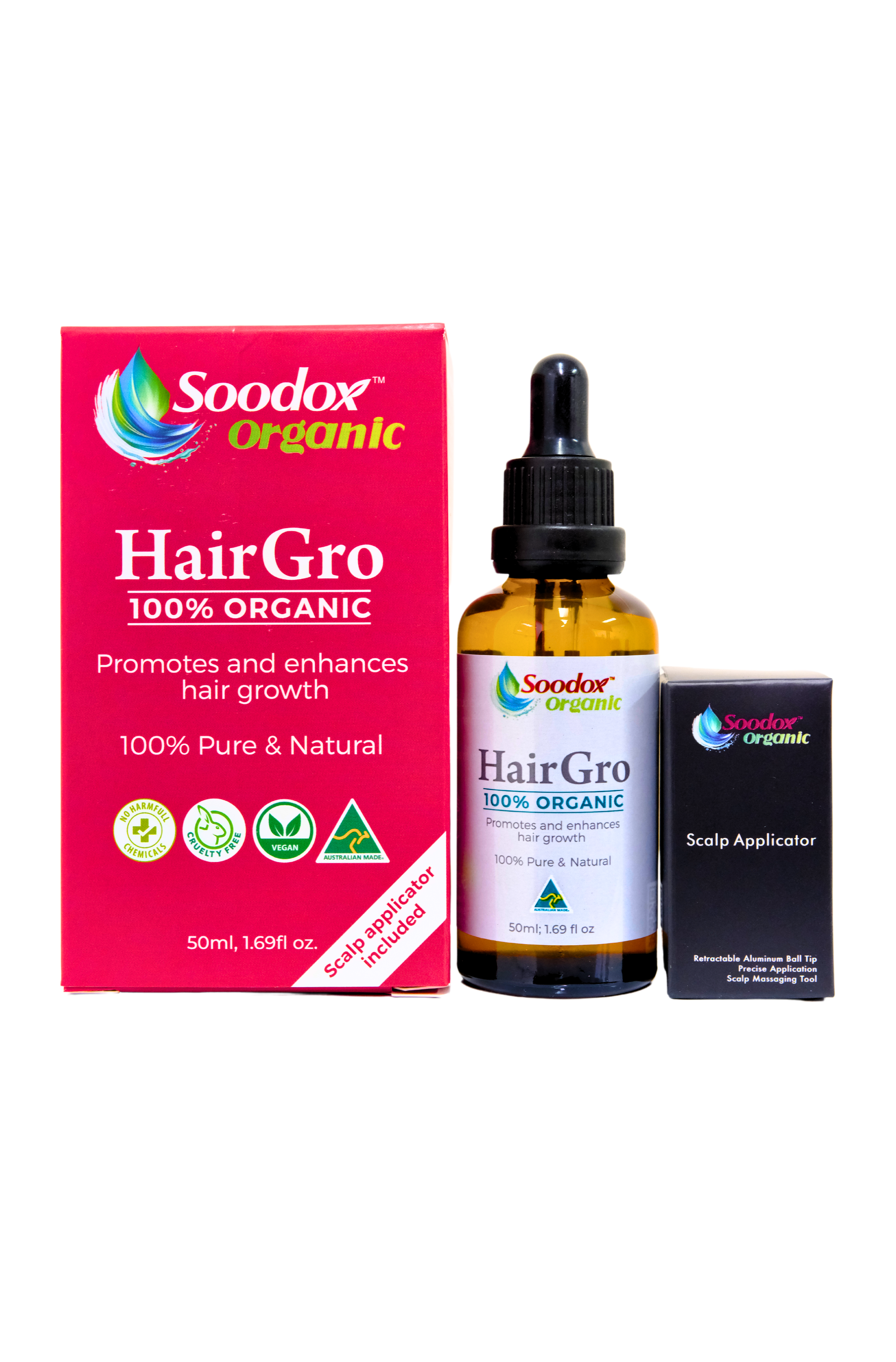 HairGro 100% Organic Oil + Scalp Applicator