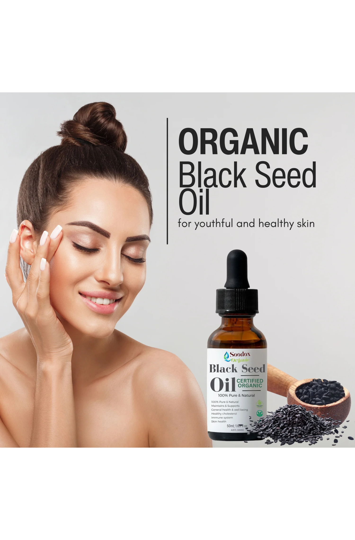 Black Seed Oil 50mL Nigella Sativa Soodox Black Seed Oil 50mL Nigella Sativa Soodox