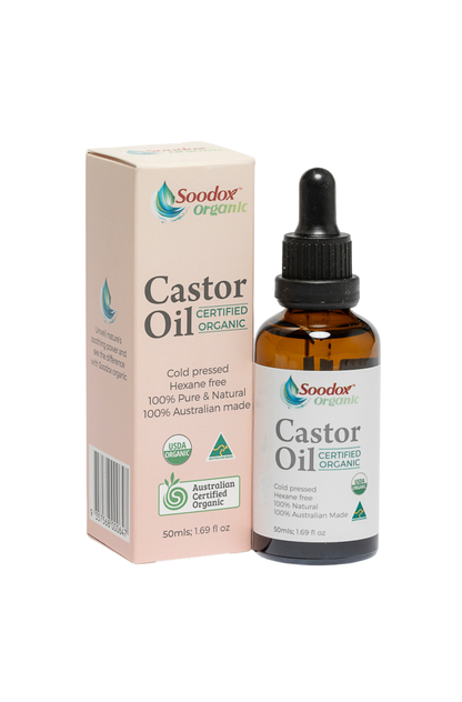 Soodox Organic Castor Oil 50mL + Scalp Applicator