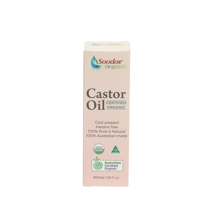Soodox Organic Castor Oil 50mL + Scalp Applicator