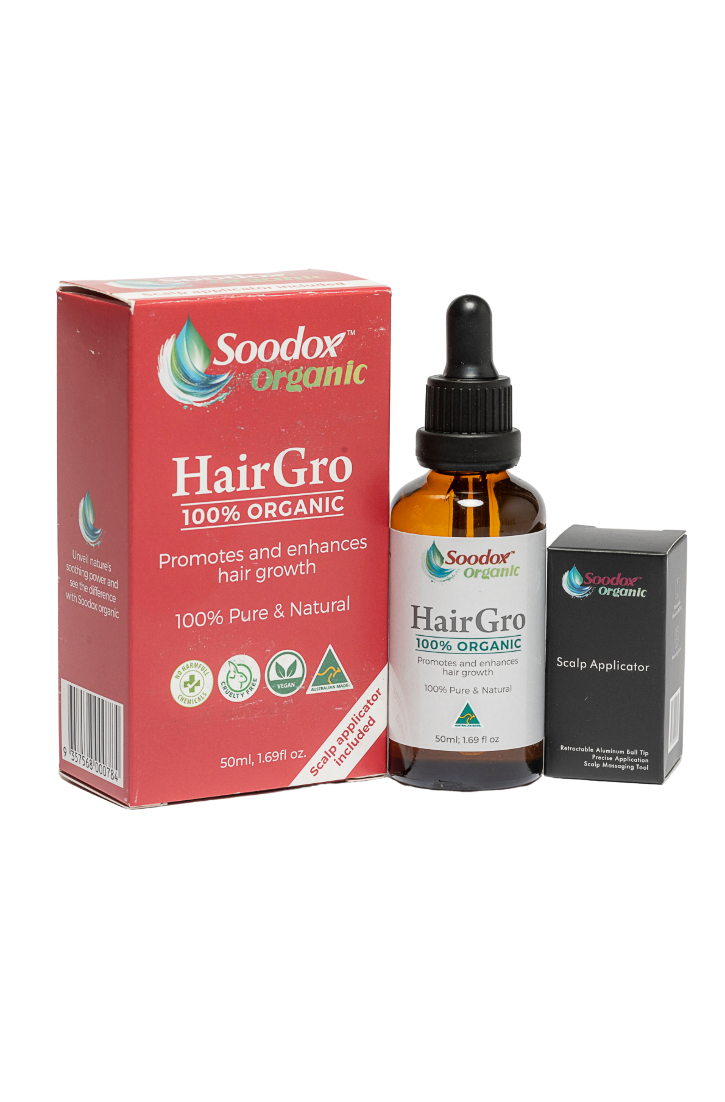 HairGro 100% Organic Oil + Scalp Applicator
