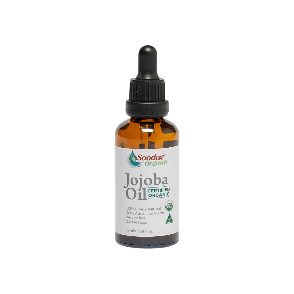 Soodox Organic Jojoba Oil 50ml with Oil Brushes
