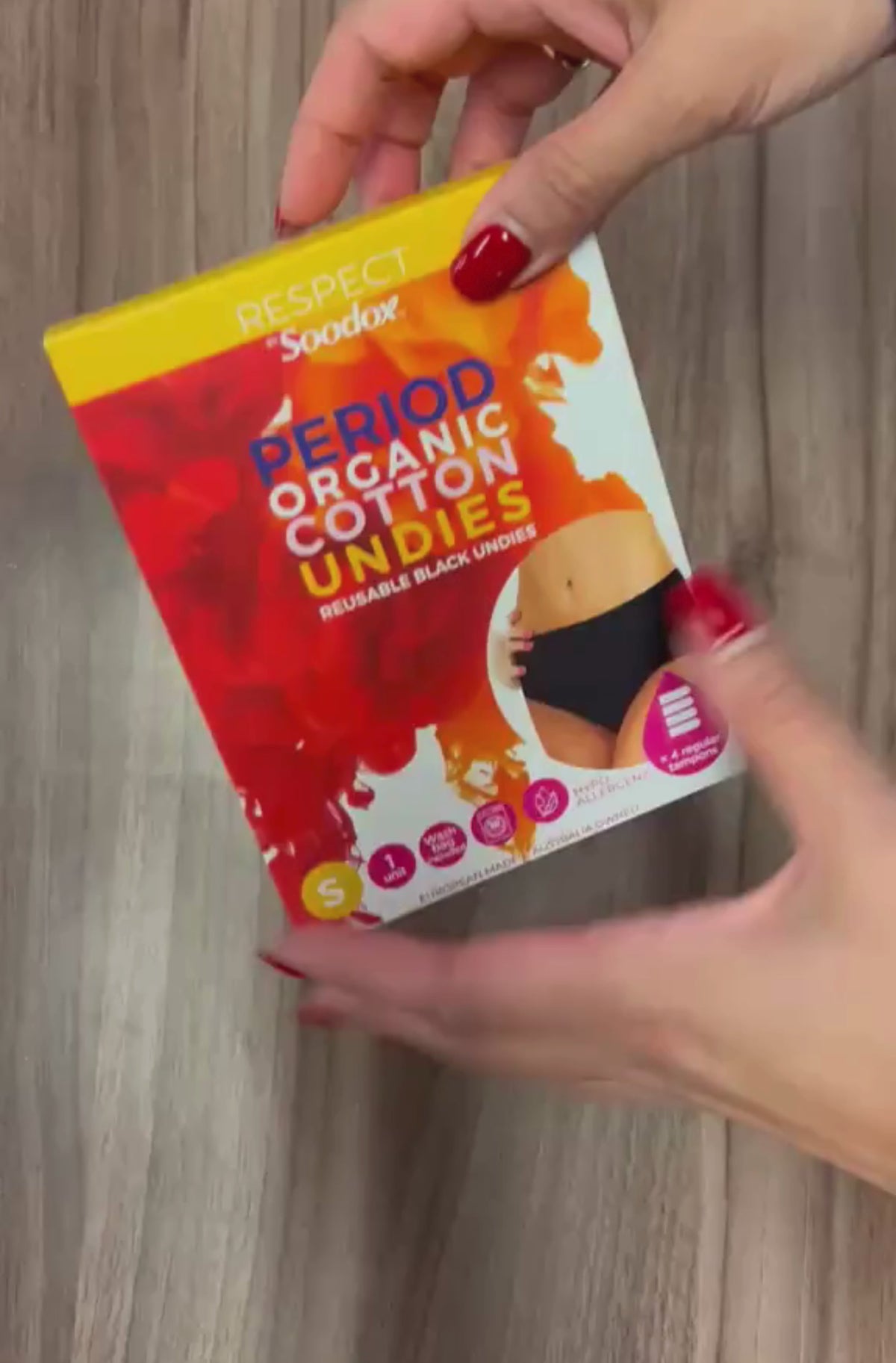 Soodox Organic Natural Period Wash + Cotton Period Undies BUNDLE