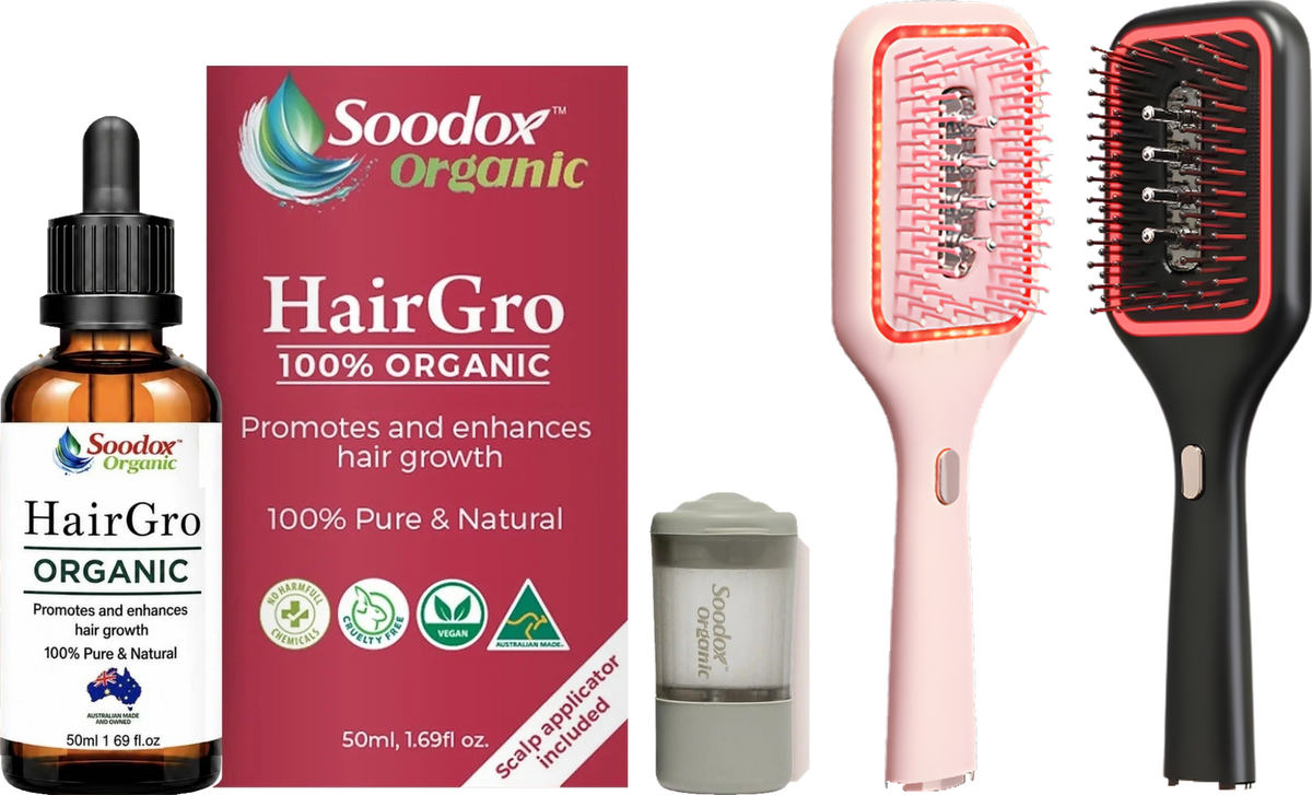 HairGro oil bottle and box