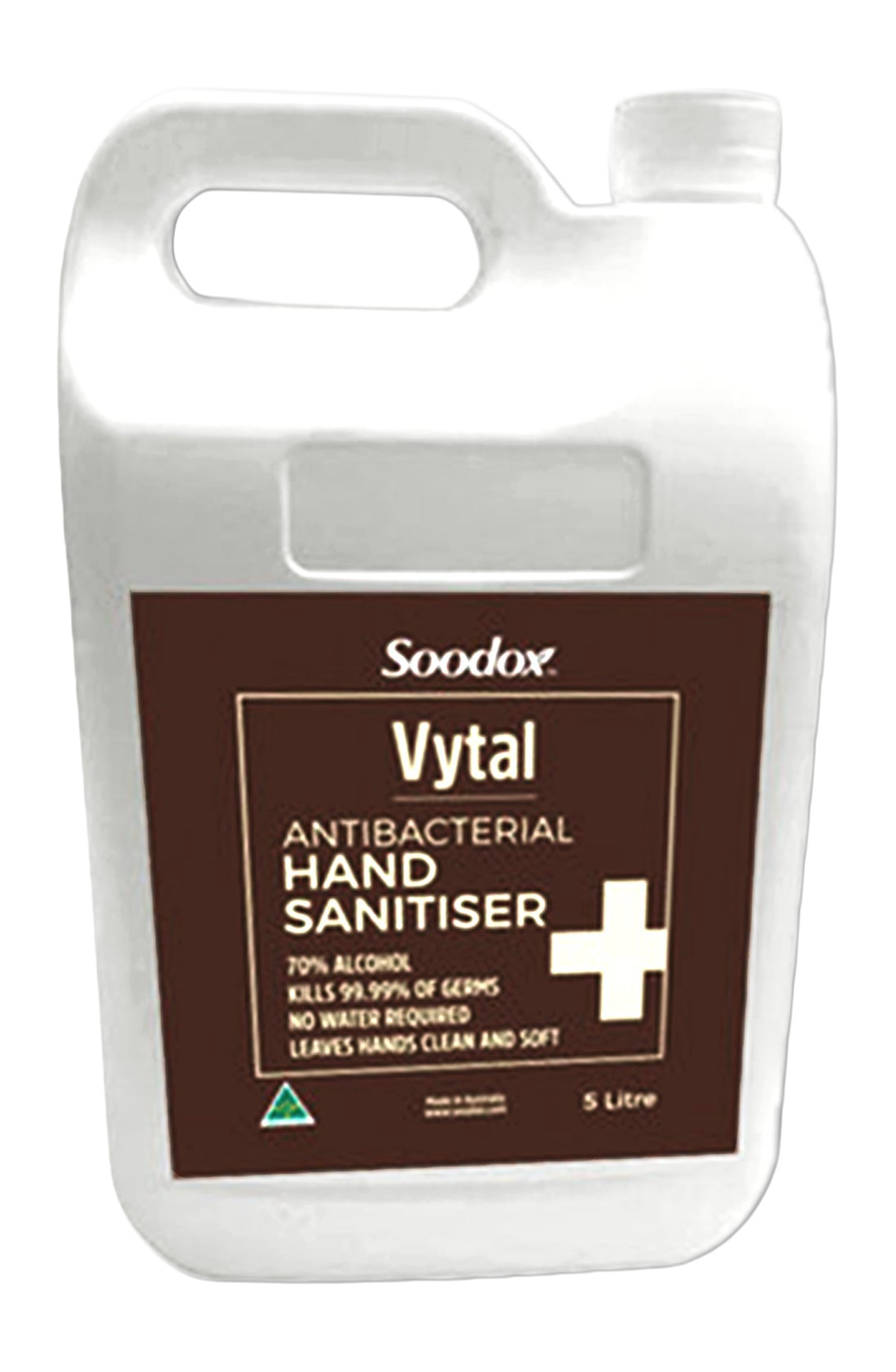 Soodox hand sanitiser — original product on white