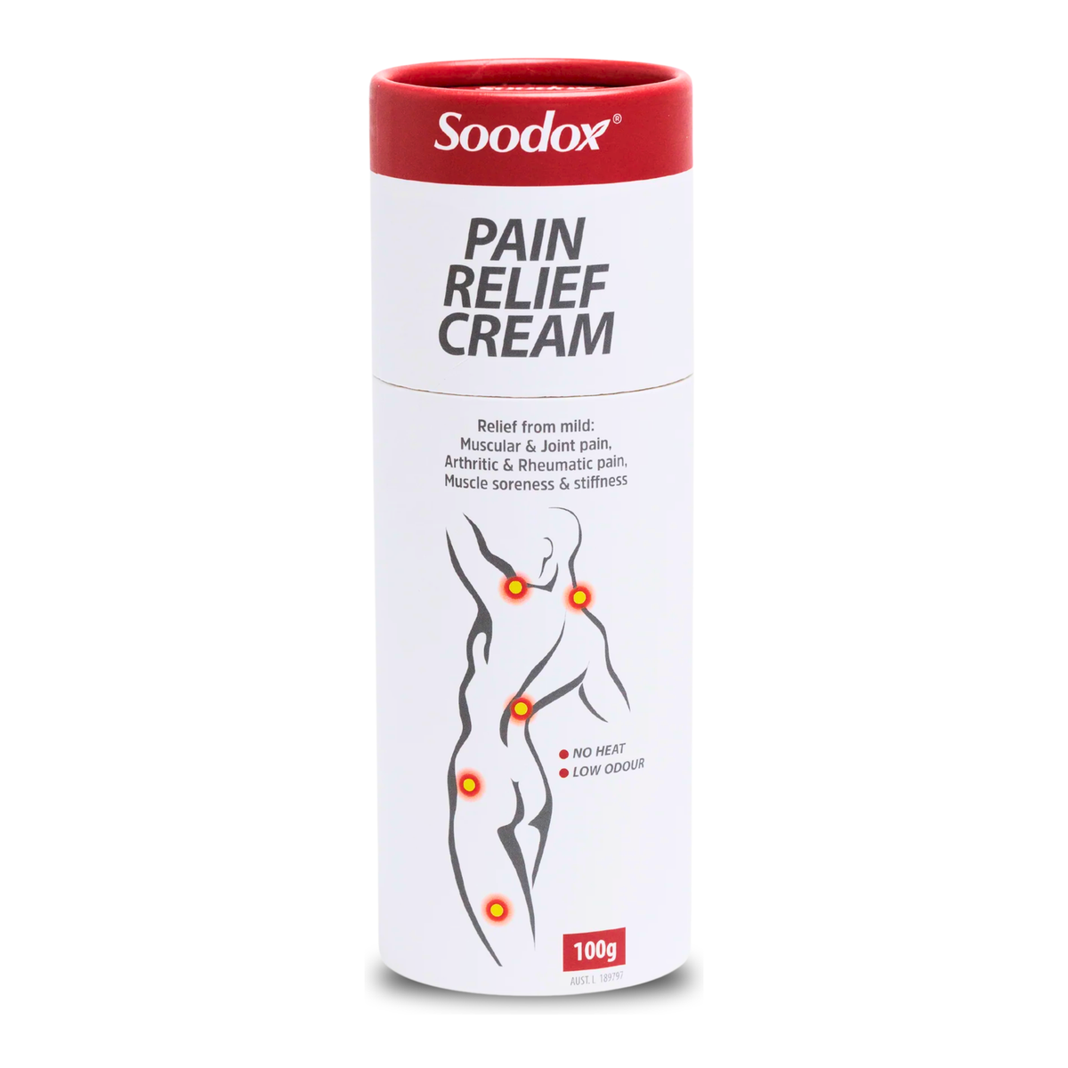 Soodox Original Pain Relief Cream 100g — full product on white background