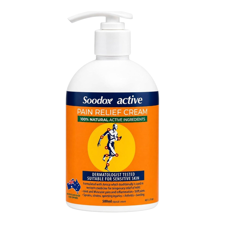 Soodox Active Pain Relief Cream Pump 500ml
