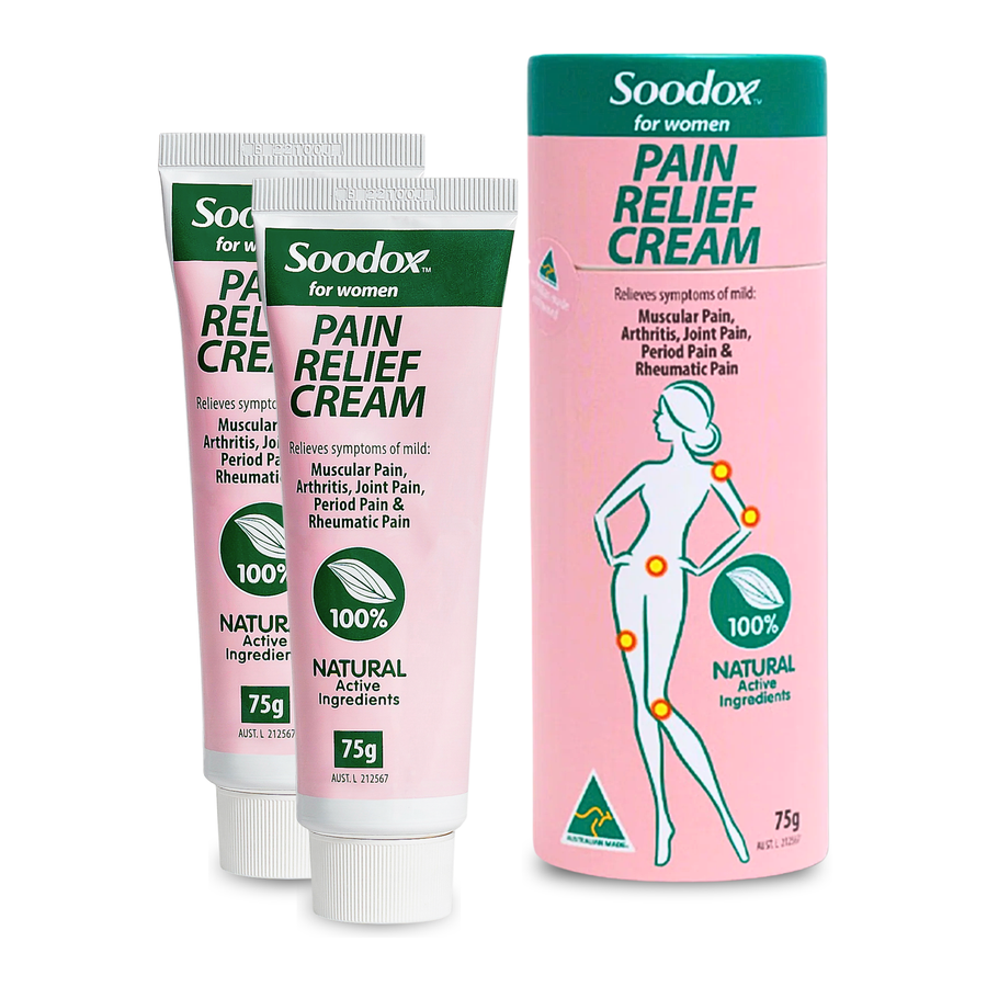 Soodox for Women Pain Relief Cream 75g - 2 Pack