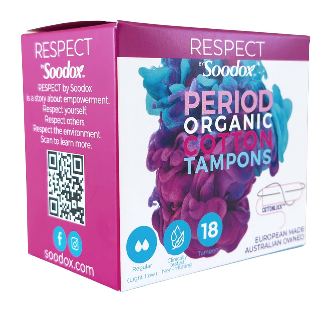 Soodox respect by soodox tampons — original product on white