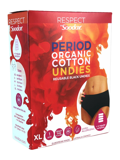 Soodox organic cotton undies xlarge — original product on white