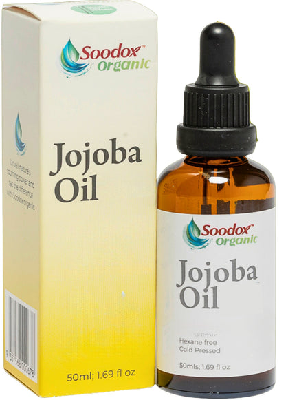 soodox organic jojoba oil 50ml lash brow brushes — original product photograph on white